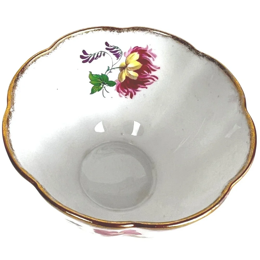 Royal Albert Bone China Barbara Ann Teacup Saucer Floral Gold Rim England